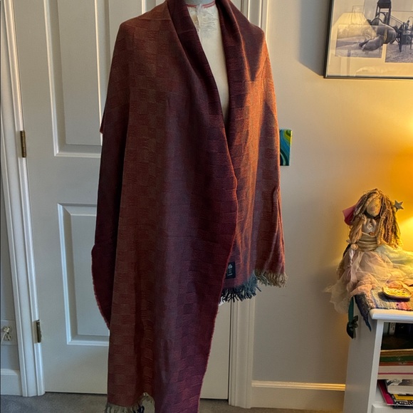 Cleo Ombré Wool Shawl - Picture 5 of 7